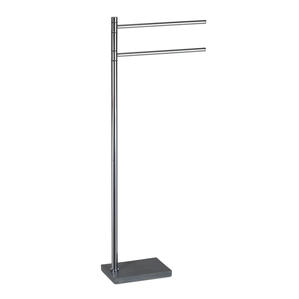 gedy-trilly-porte-serviettes-sur-pied-gris-salle-de-bain image 1