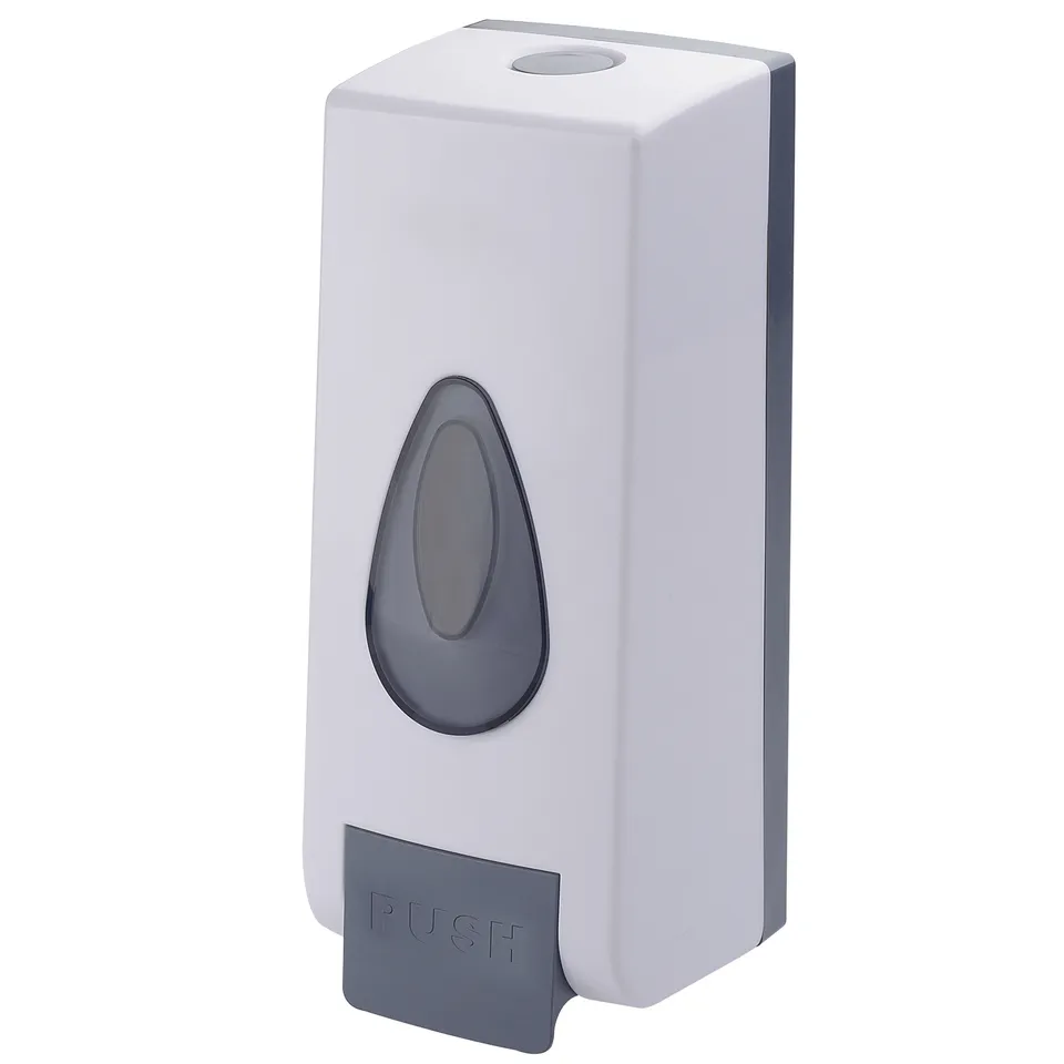 bisk-m1-distributeur-de-savon-mural-600-ml-blanc image 1
