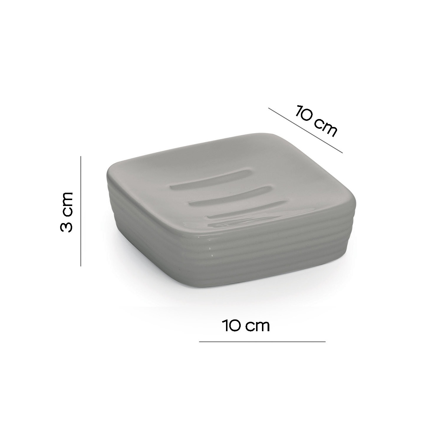 gedy-kelly-porte-savon-gris-poser image 2