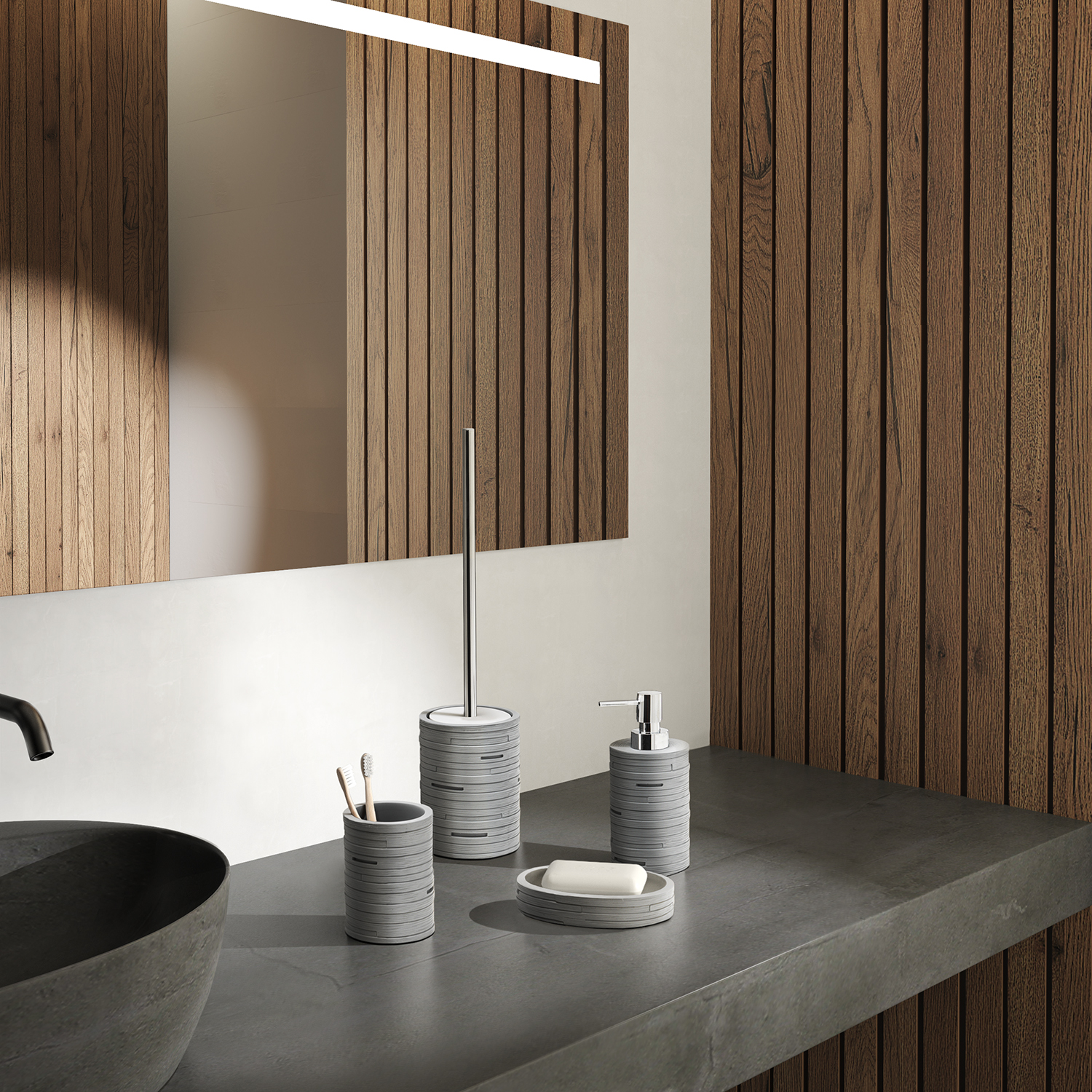 gedy-helen-distributeur-de-savon-gris image 3