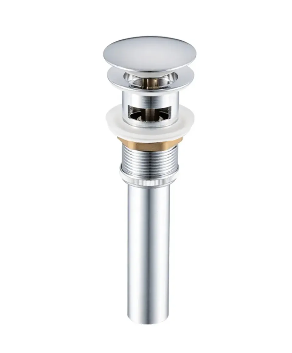 hudor-001-bonde-clic-clac-chrom-e-laiton-lavabo image 1