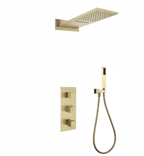 hudor-halys-sc490-douche-encastr-e-dor-bross image 1