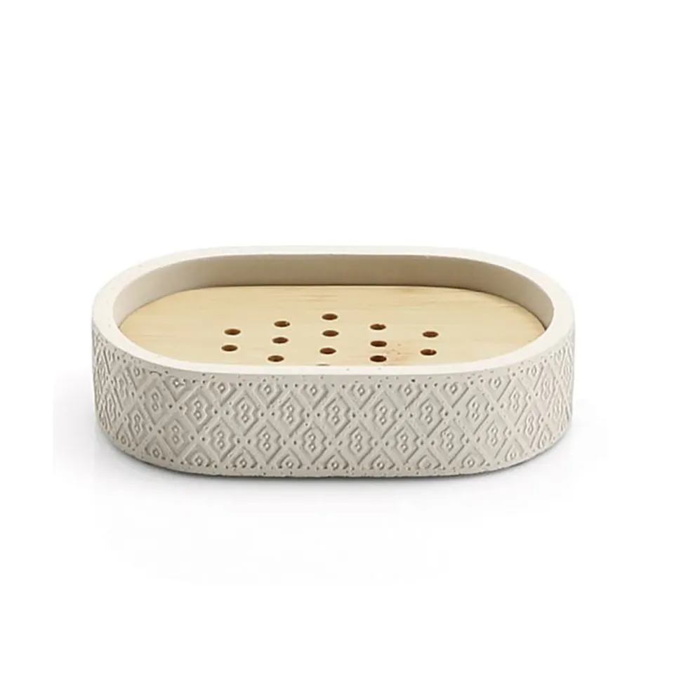 gedy-bamboom-afrodite-porte-savon-gris image 1
