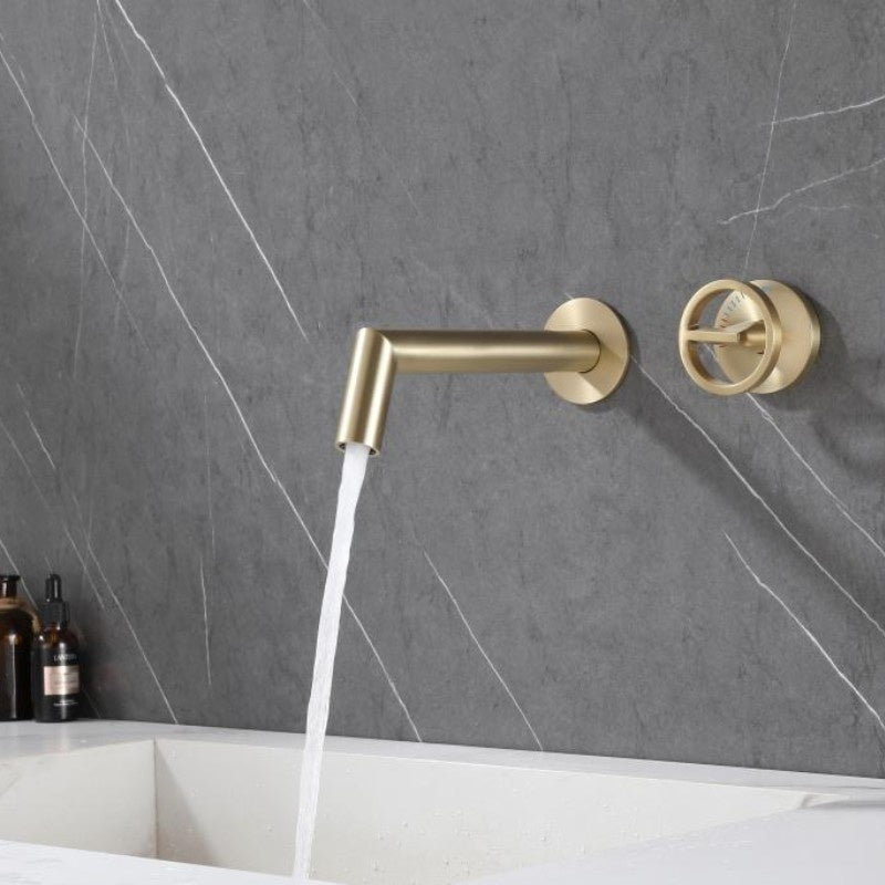 hudor-scamandre-robinet-lavabo-mural-dor-bross-laiton image 1