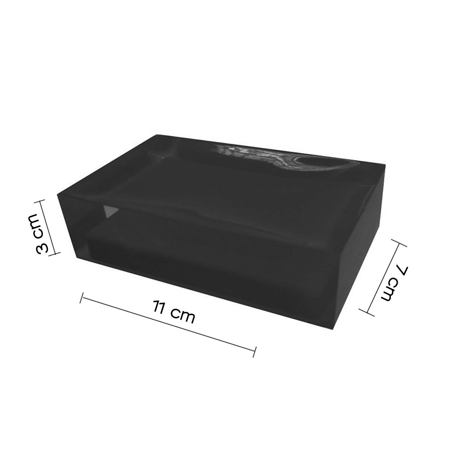 gedy-rainbow-porte-savon-noir image 2