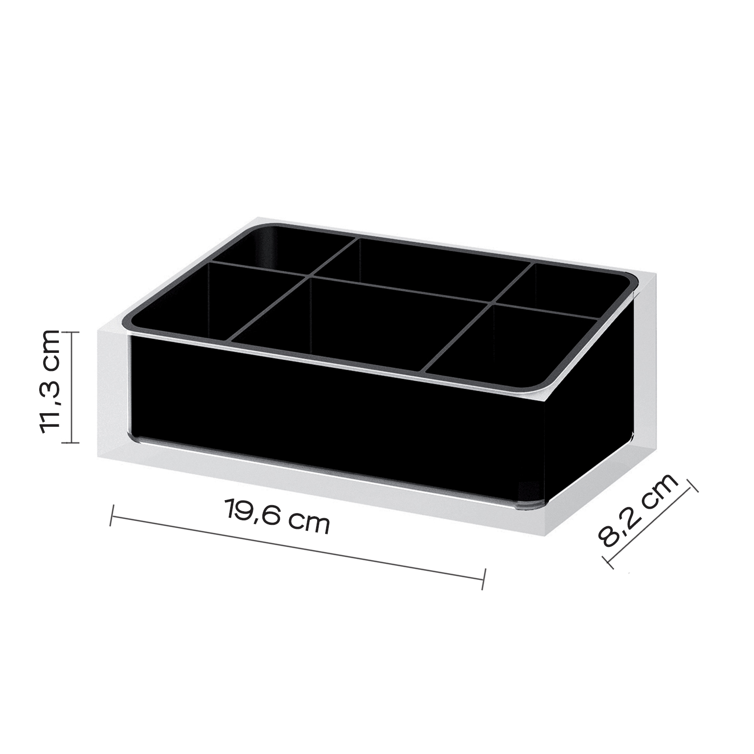 gedy-rainbow-organisateur-salle-de-bain-noir image 2