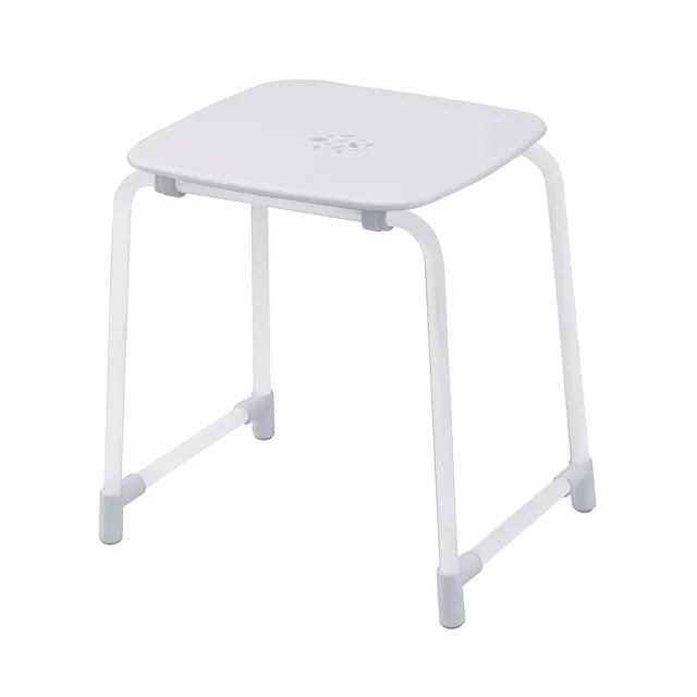 gedy-prima-classe-tabouret-de-salle-de-bain-blanc image 1