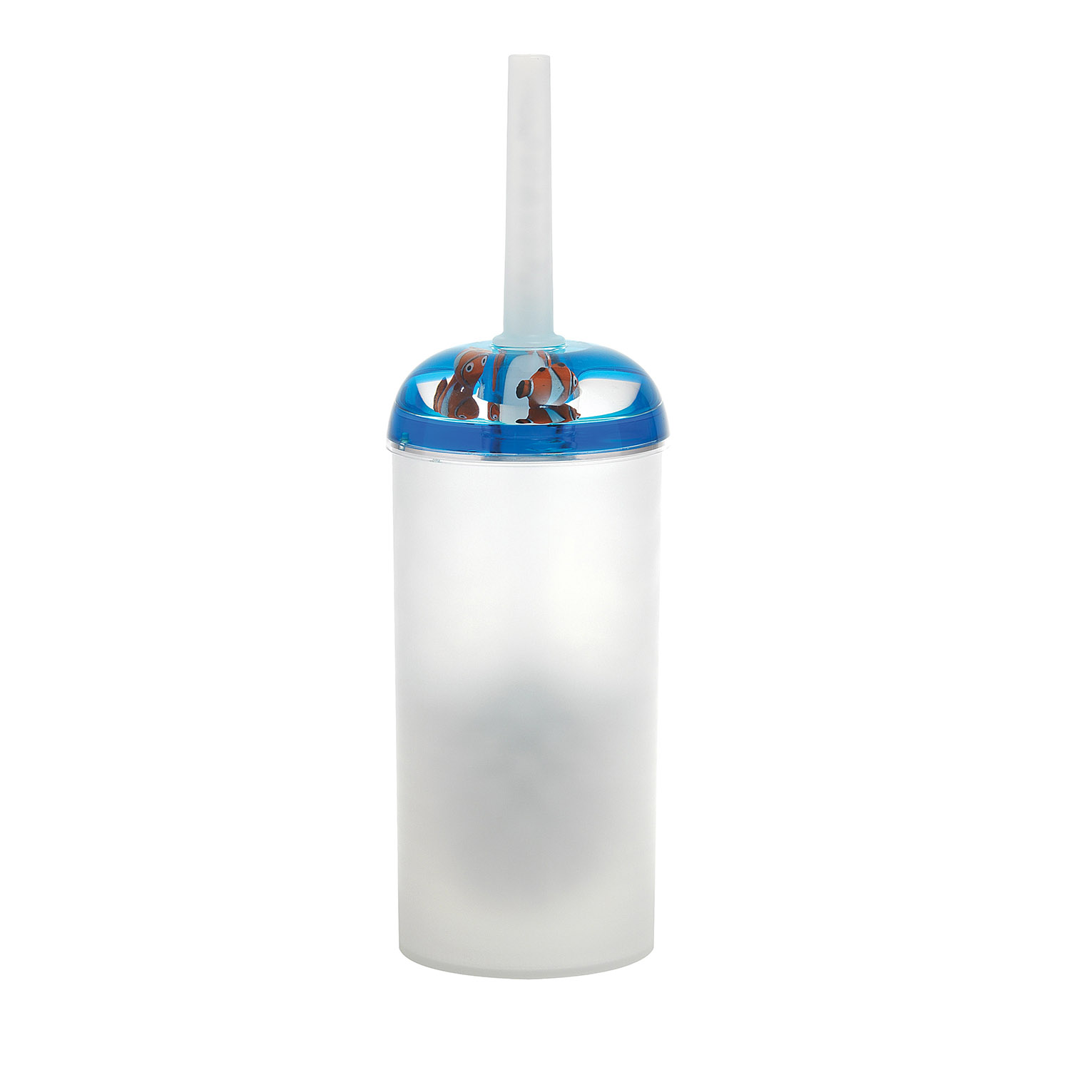 gedy-pyxis-porte-brosse-wc-blanc-bleu image 1