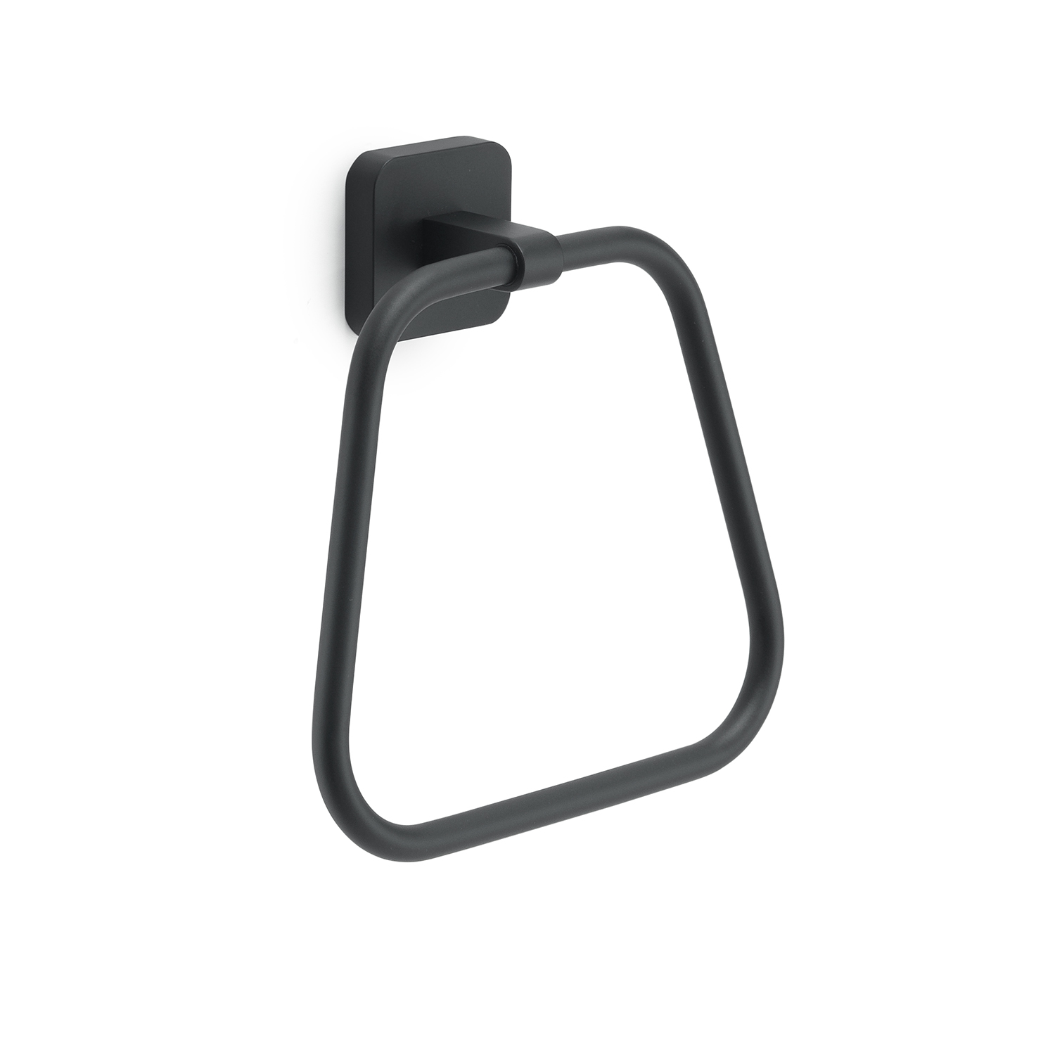 gedy-tonga-anneau-porte-serviette-noir-mat image 1