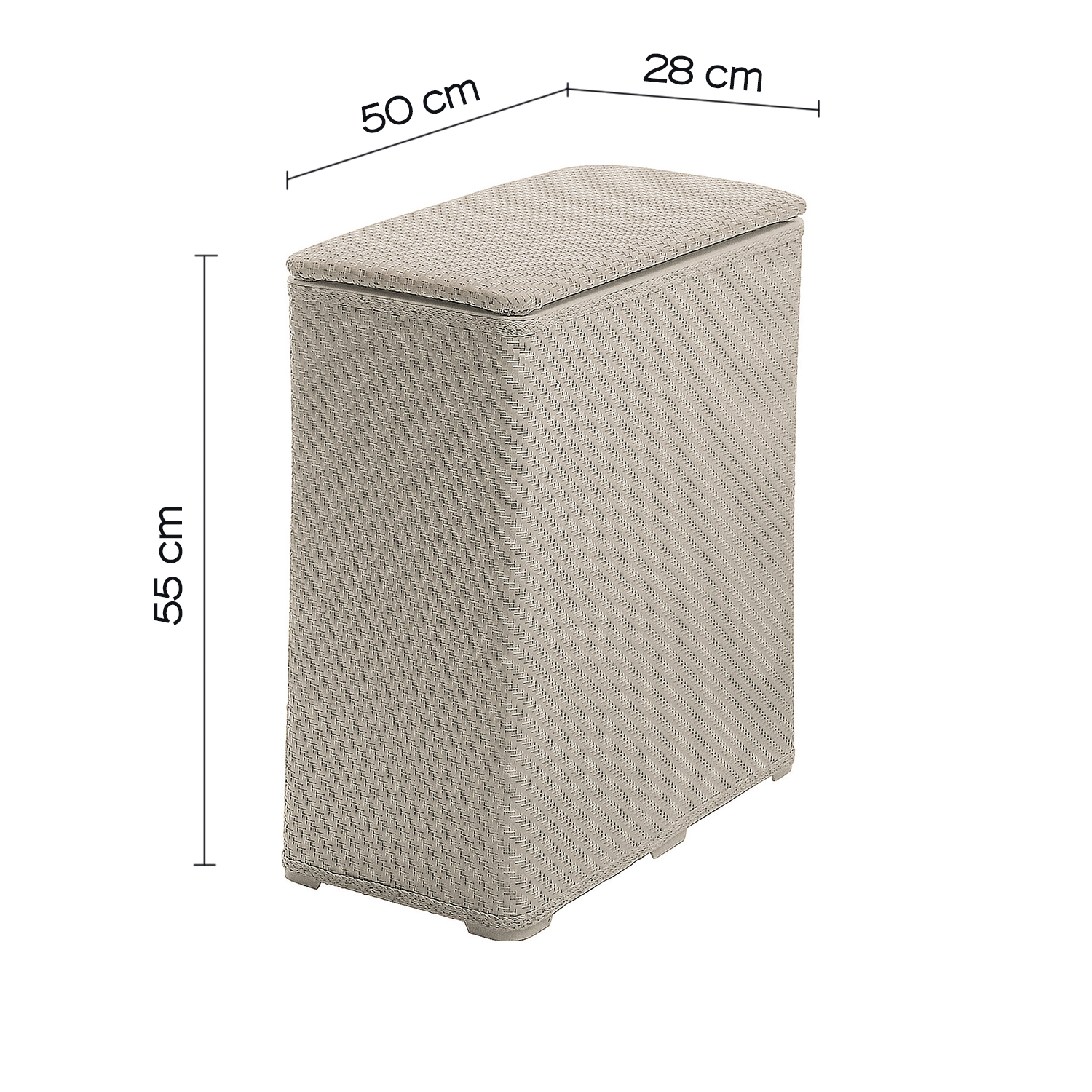 gedy-ambrogio-panier-linge-70-l-beige image 2