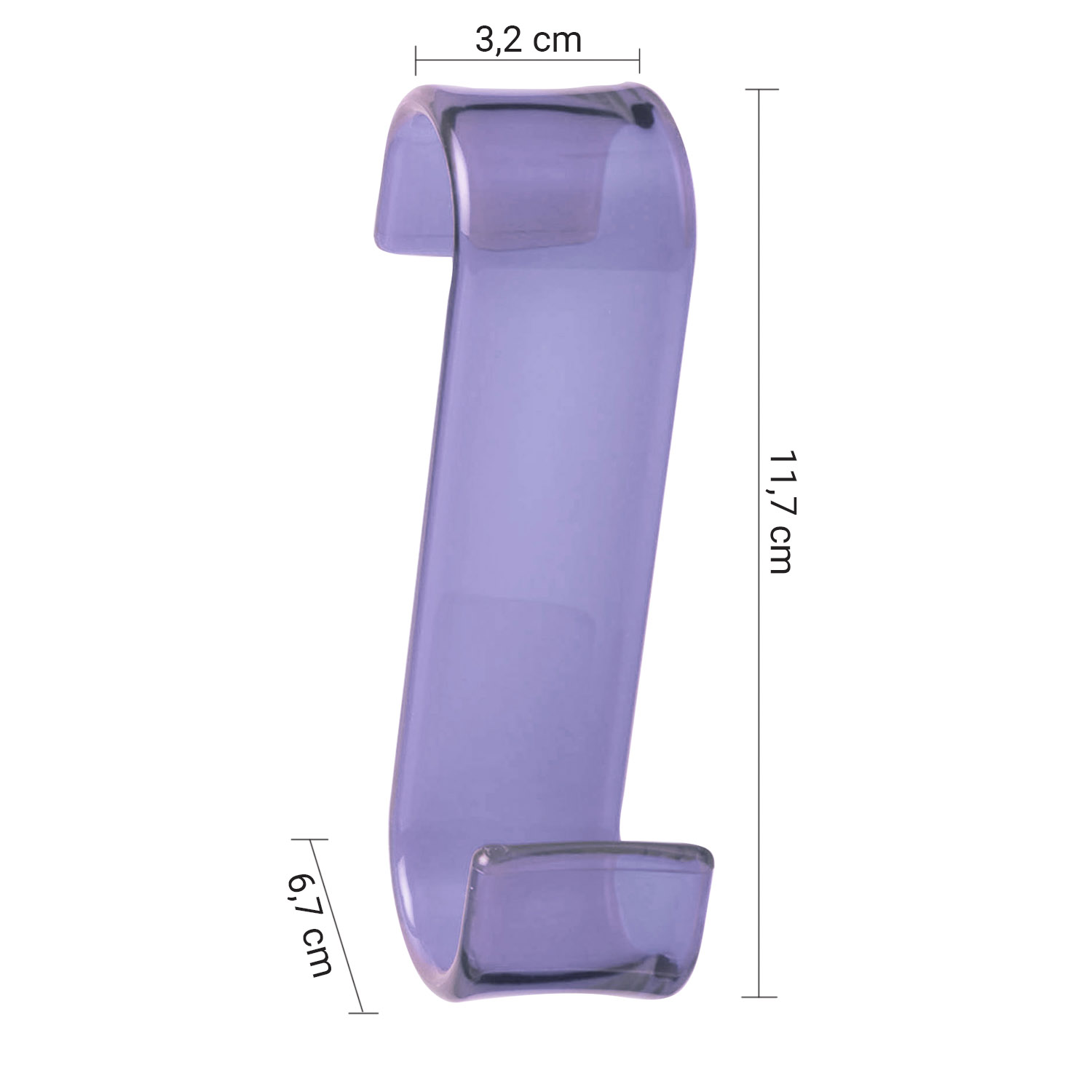 gedy-merlino-crochet-radiateur-lilas-transparent image 2