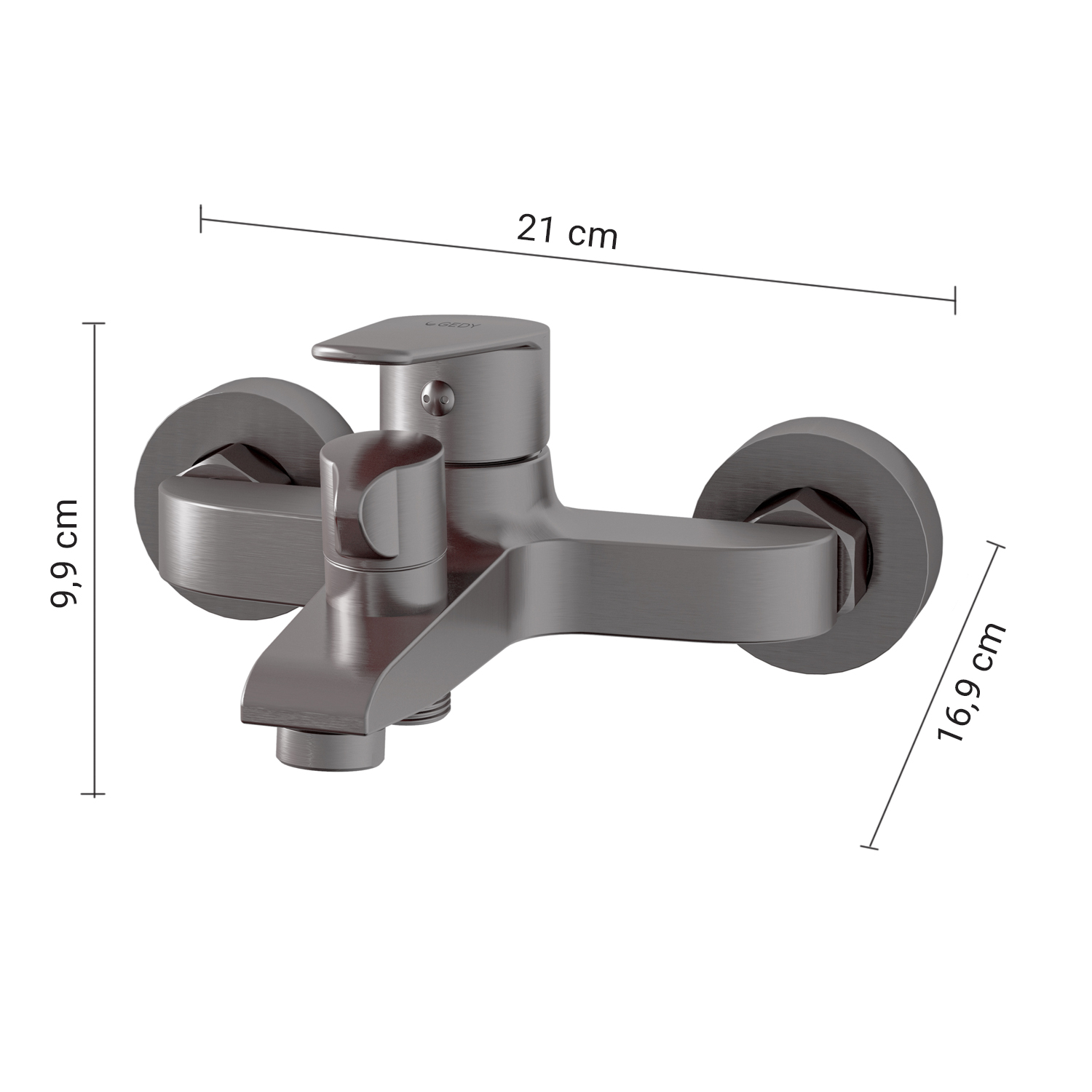 gedy-como-mitigeur-baignoire-gun-metal-m-canique image 2