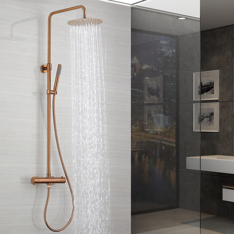 hudor-p-n-e-sc418-colonne-douche-or-rose-250-mm image 2