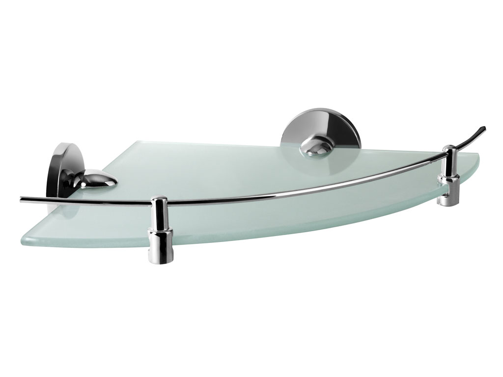 bisk-chroma-console-d-angle-tablette-douche-inox image 1