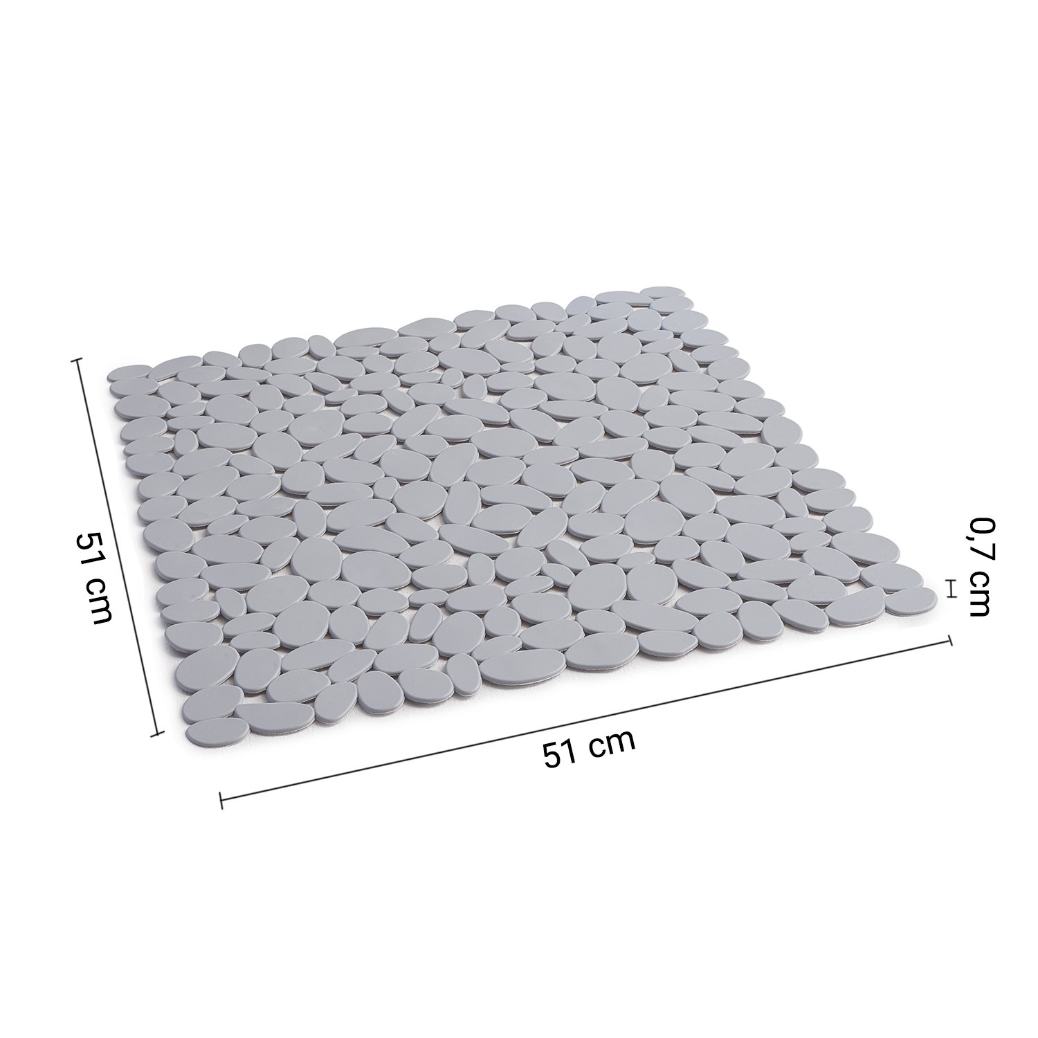 gedy-rio-tapis-antid-rapant-douche-gris-mat image 3