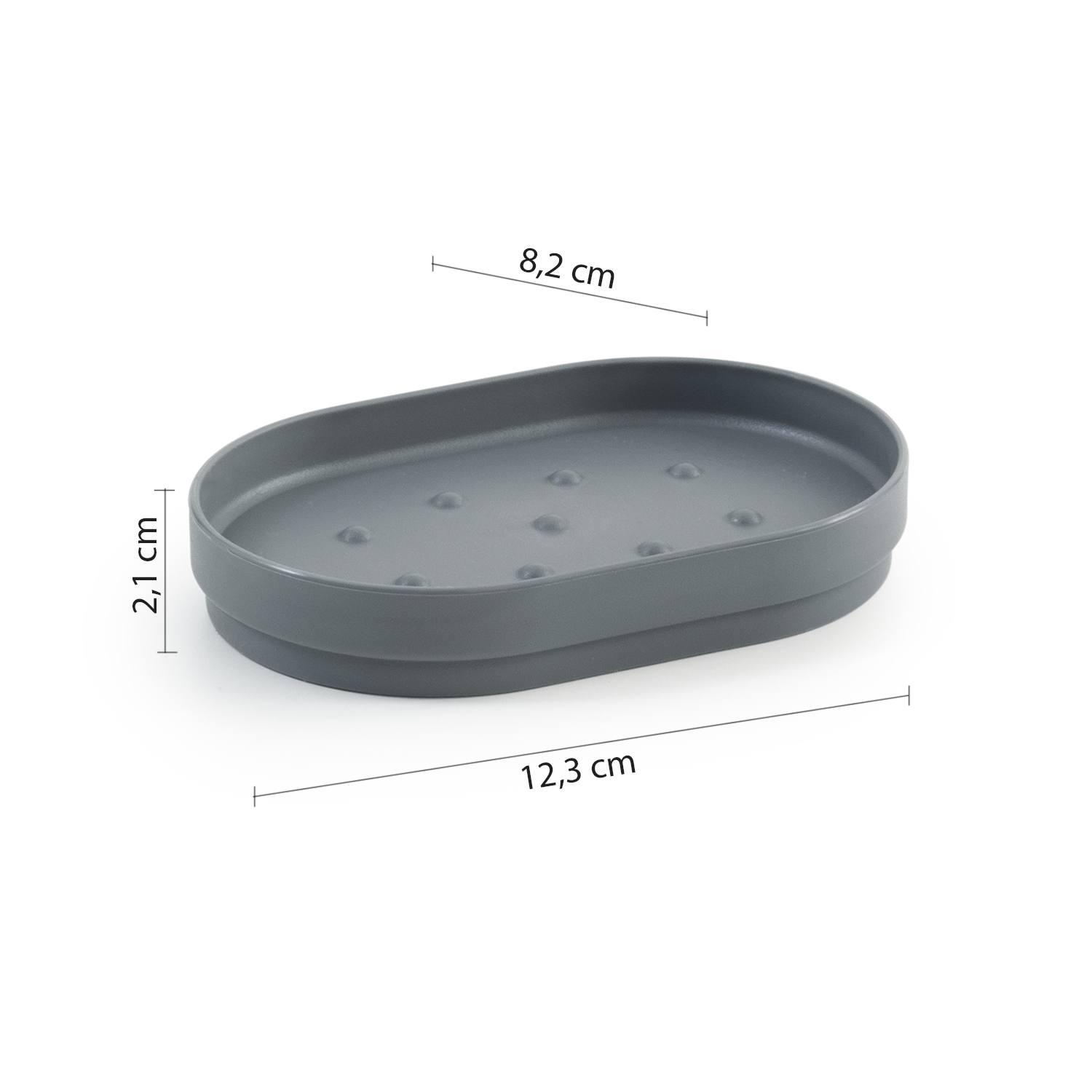 gedy-sharon-porte-savon-gris-mat-poser image 2