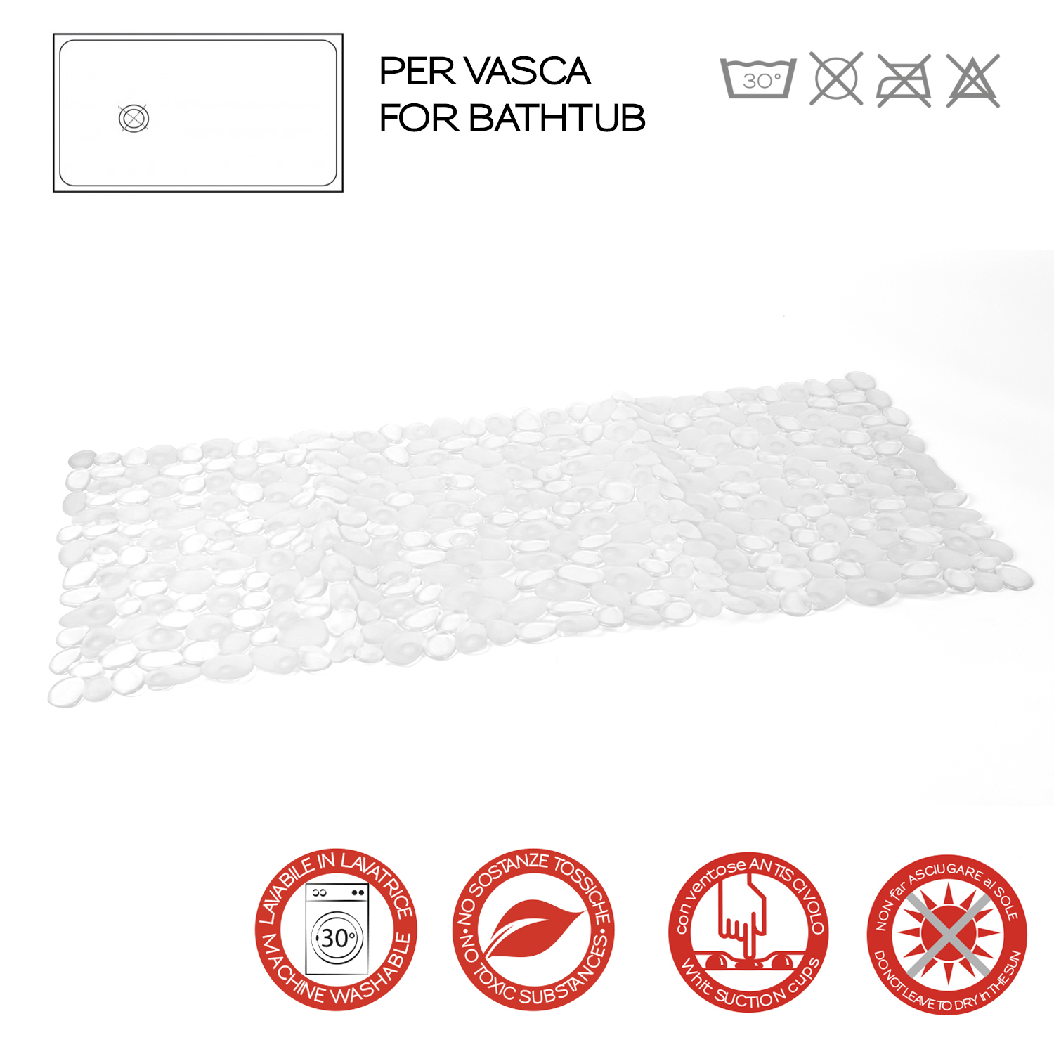gedy-river-tapis-baignoire-antid-rapant-35x70-transparent image 3
