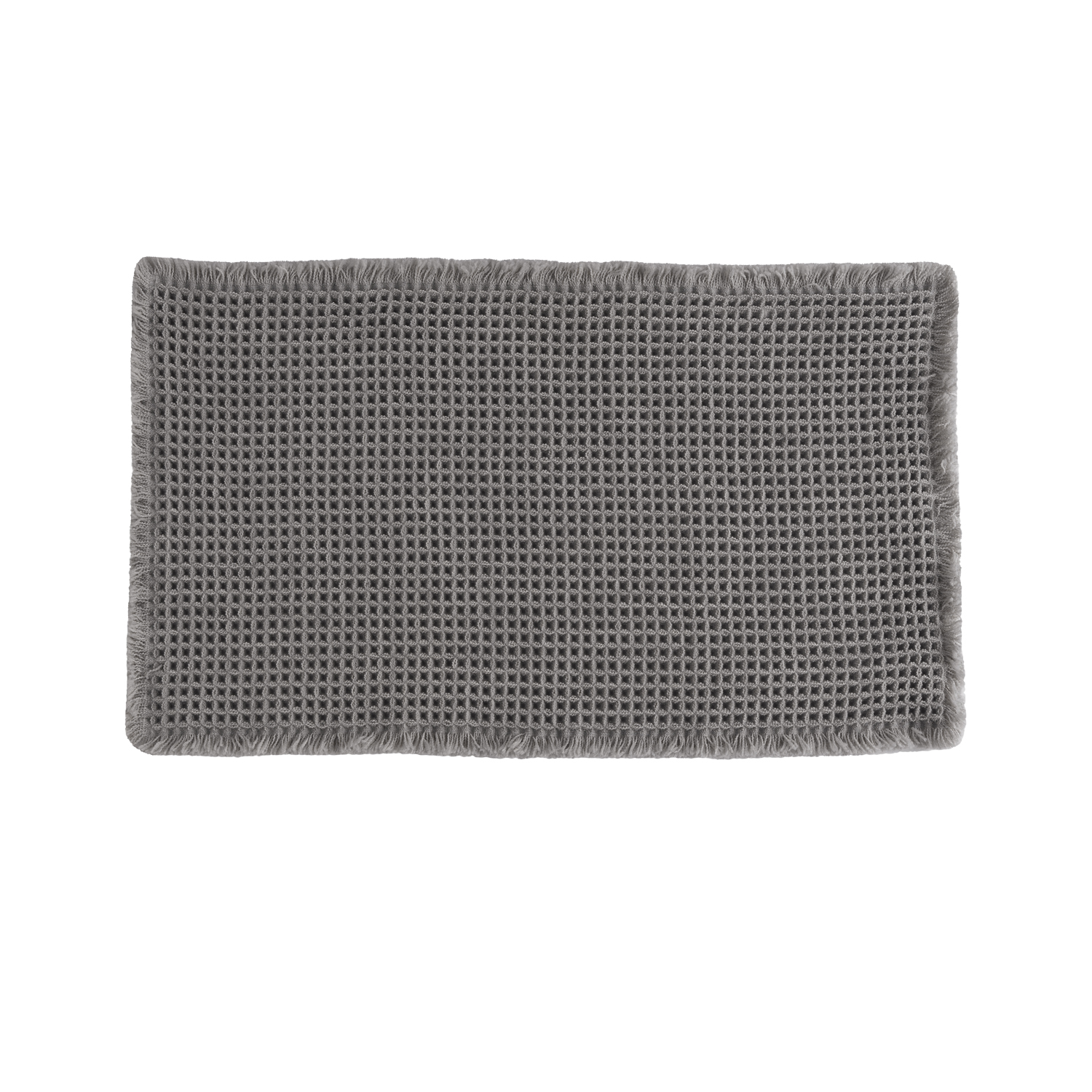 gedy-waffle-tapis-de-bain-70x50-gris-coton image 1