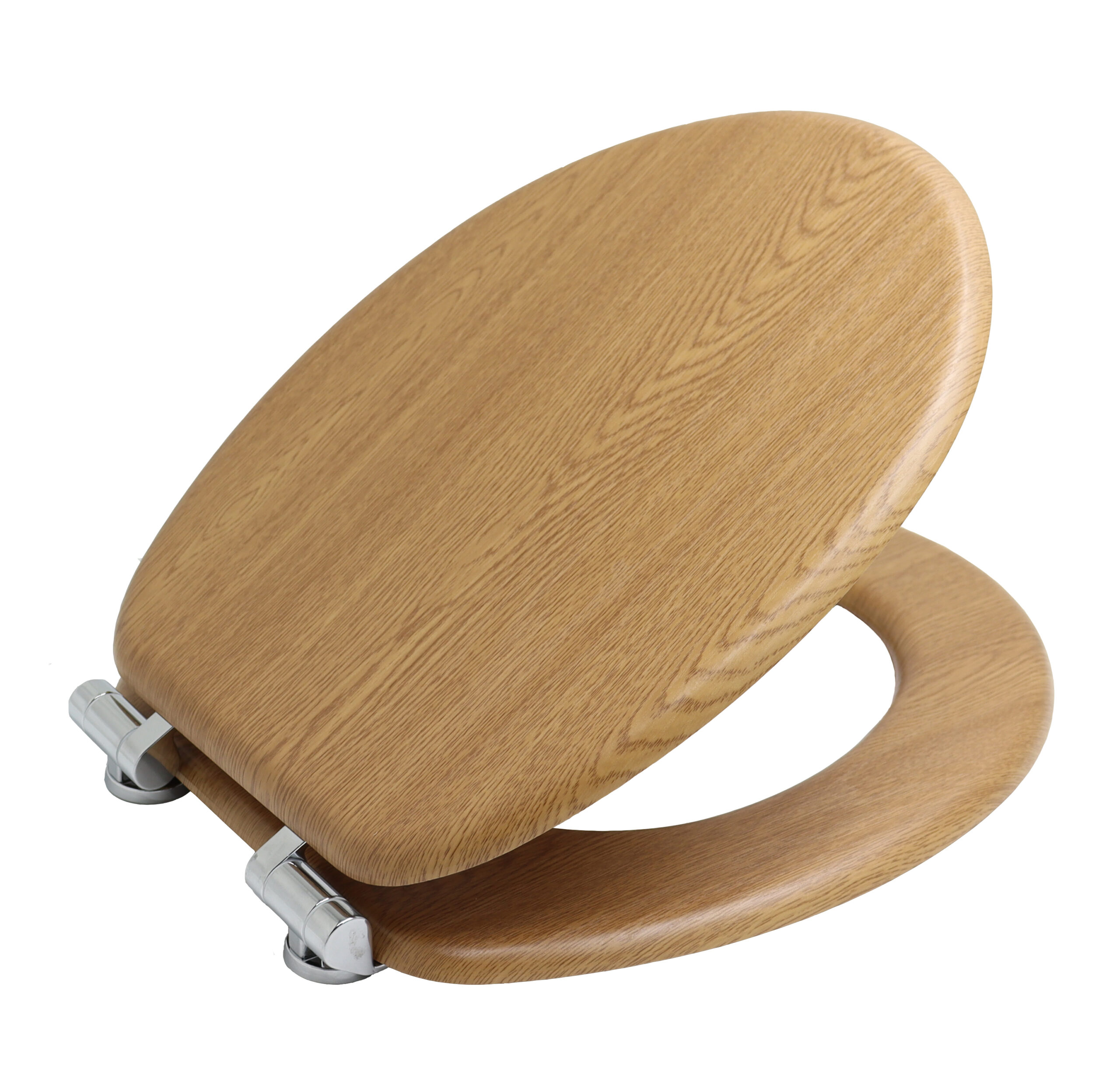 bisk-abattant-wc-mdf-blanc-lunette-standard image 1