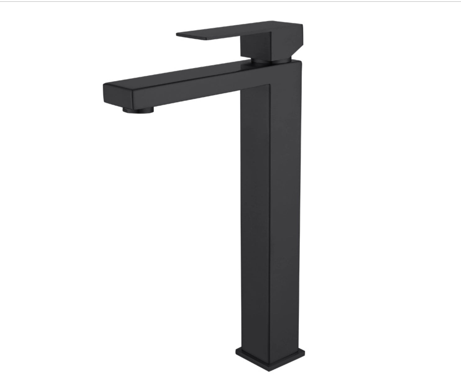 hudor-alph-e-robinet-lavabo-sur-lev-noir-mat-laiton image 1