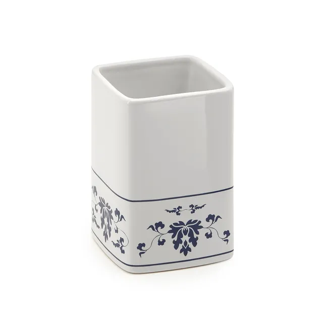 gedy-cixi-porte-brosse-dents-blanc-bleu image 1