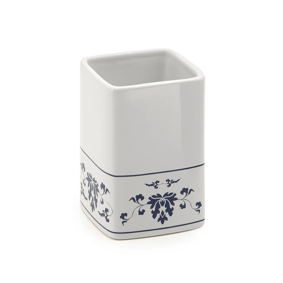 gedy-cixi-porte-brosse-dents-blanc-bleu image 1