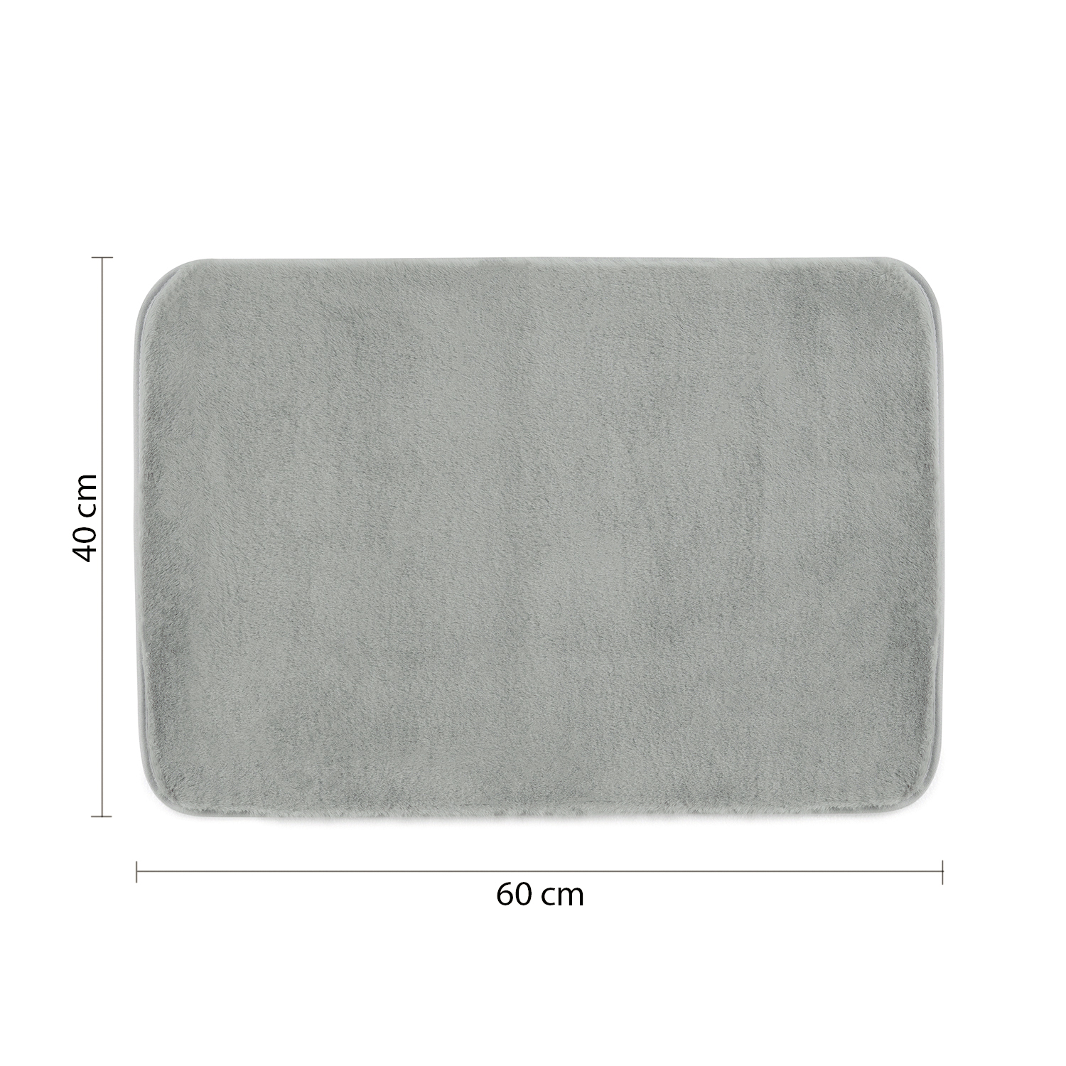 gedy-fuzzy-tapis-de-bain-40x60-gris image 2
