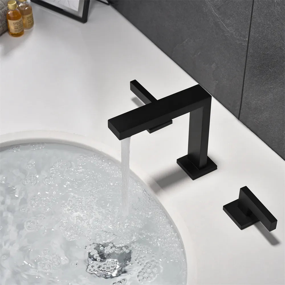 hudor-alph-e-302-robinet-lavabo-noir-mat-3-trous-laiton image 4