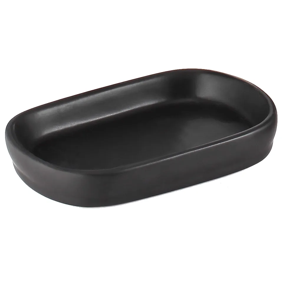bisk-nero-porte-savon-noir-m-tal-salle-de-bain image 1
