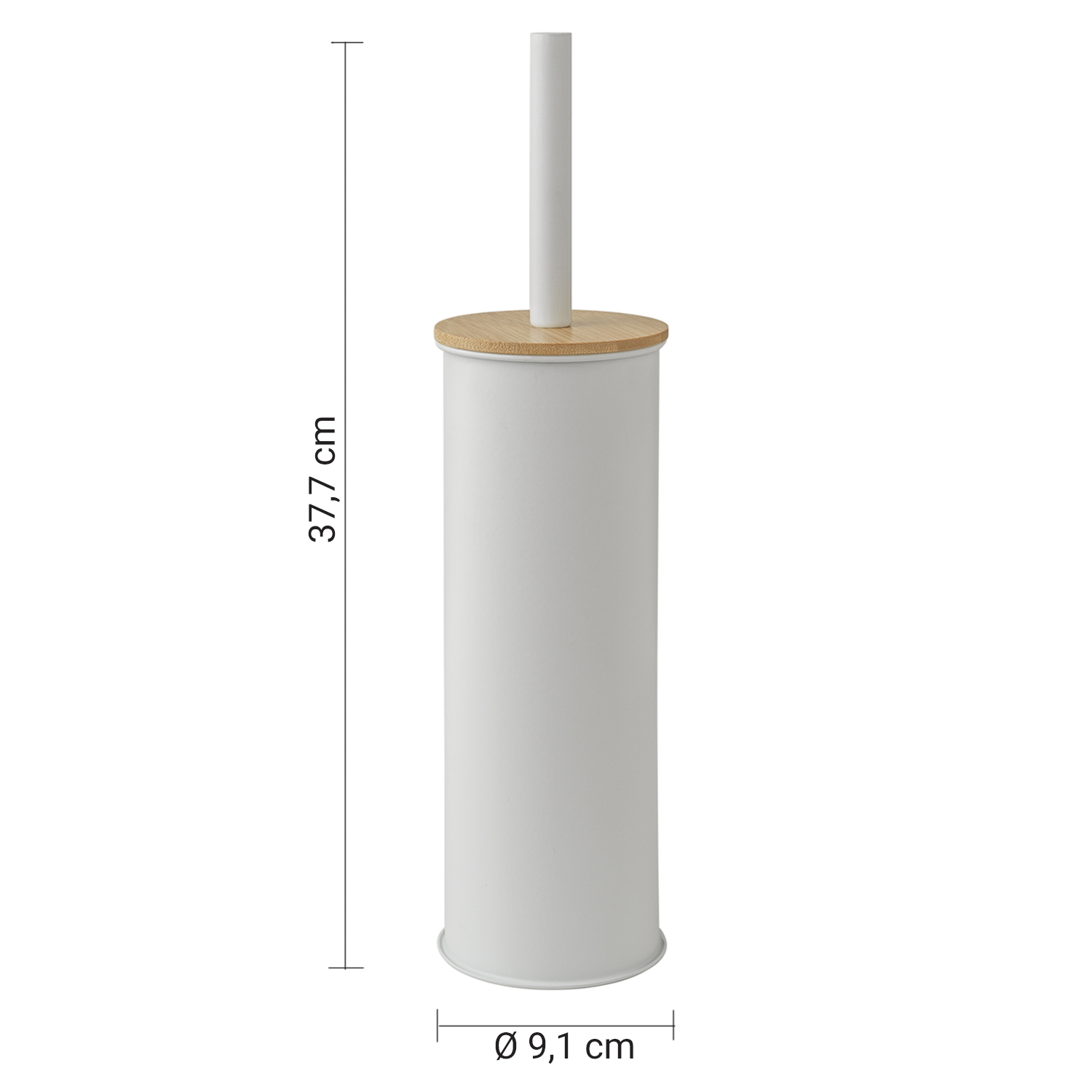 gedy-kenta-porte-brosse-wc-blanc-mat-naturel image 2