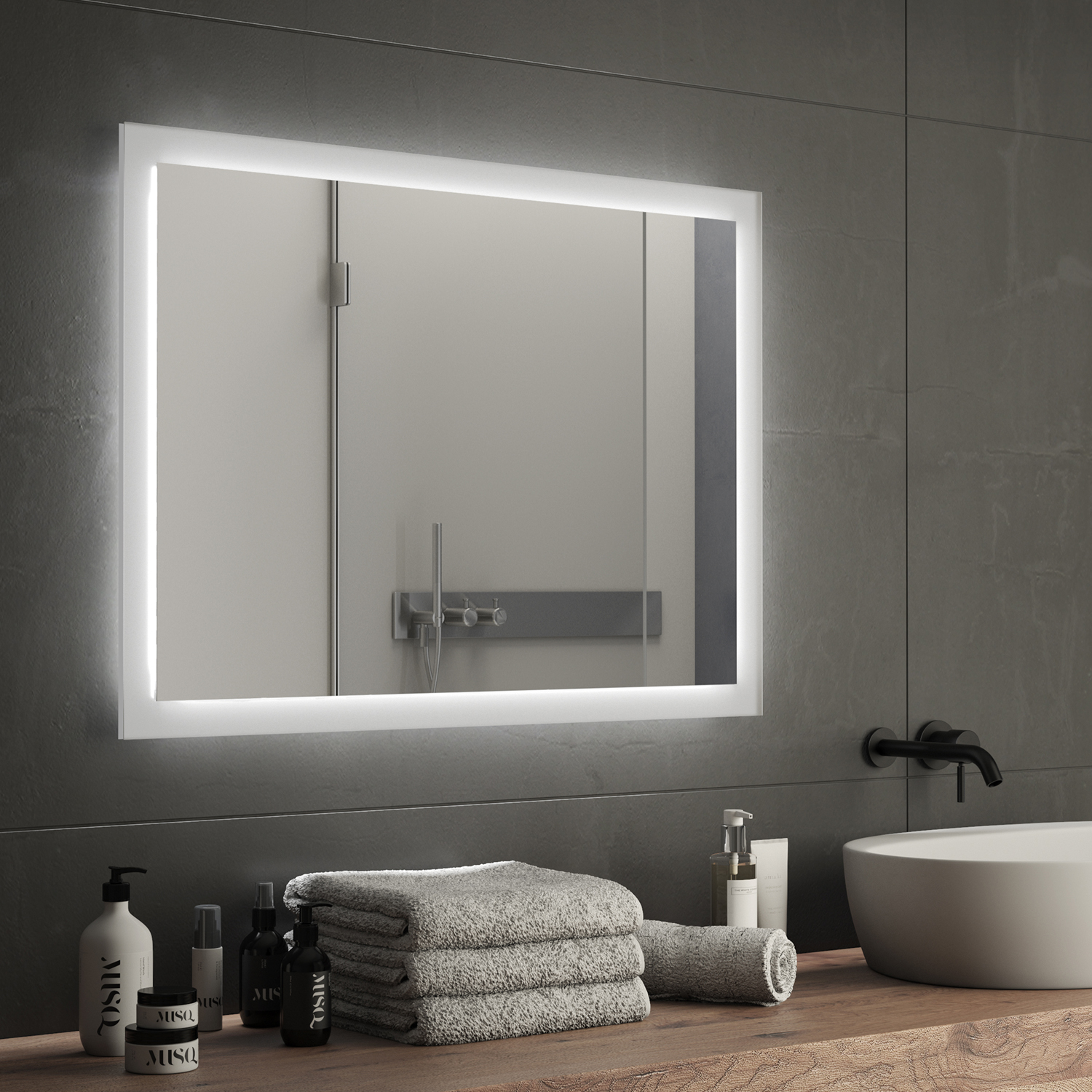 gedy-pierre-miroir-60x80-cm-bord-poli-transparent image 3