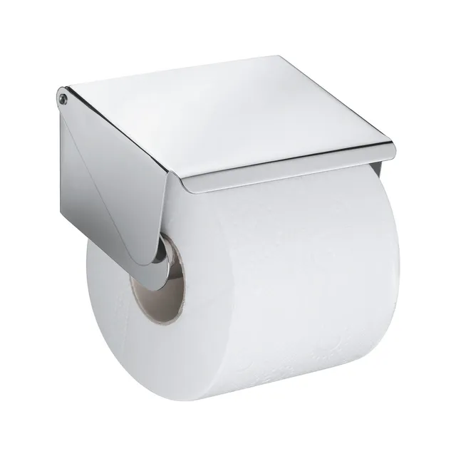 gedy-canarie-porte-rouleau-papier-toilette-chrome-avec-couvercle image 1