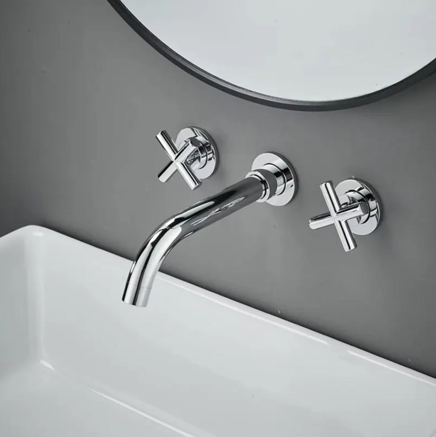 hudor-rymanthe-532-robinet-lavabo-mural-chrom-3-trous image 2