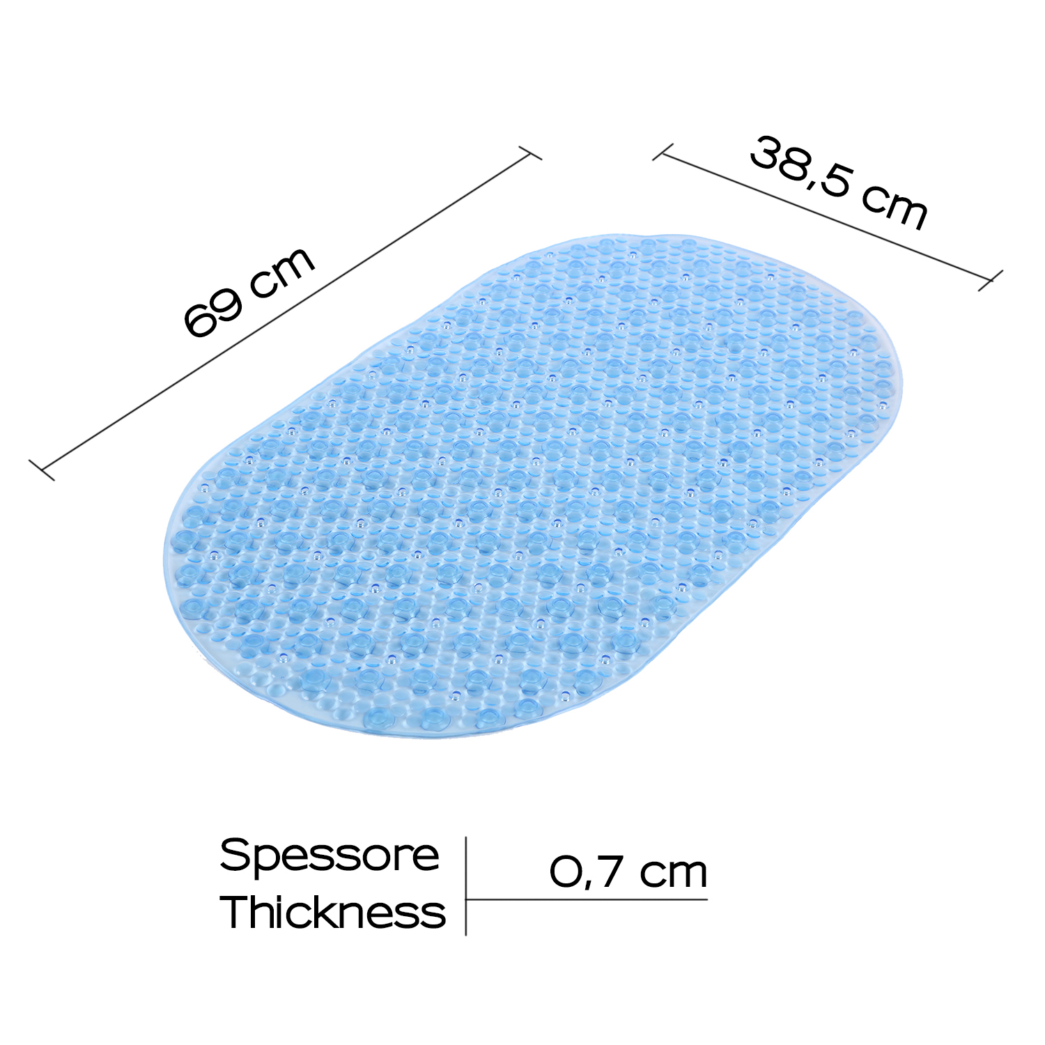 gedy-solid-tapis-de-baignoire-38-5x69-cm-bleu-transparent image 2