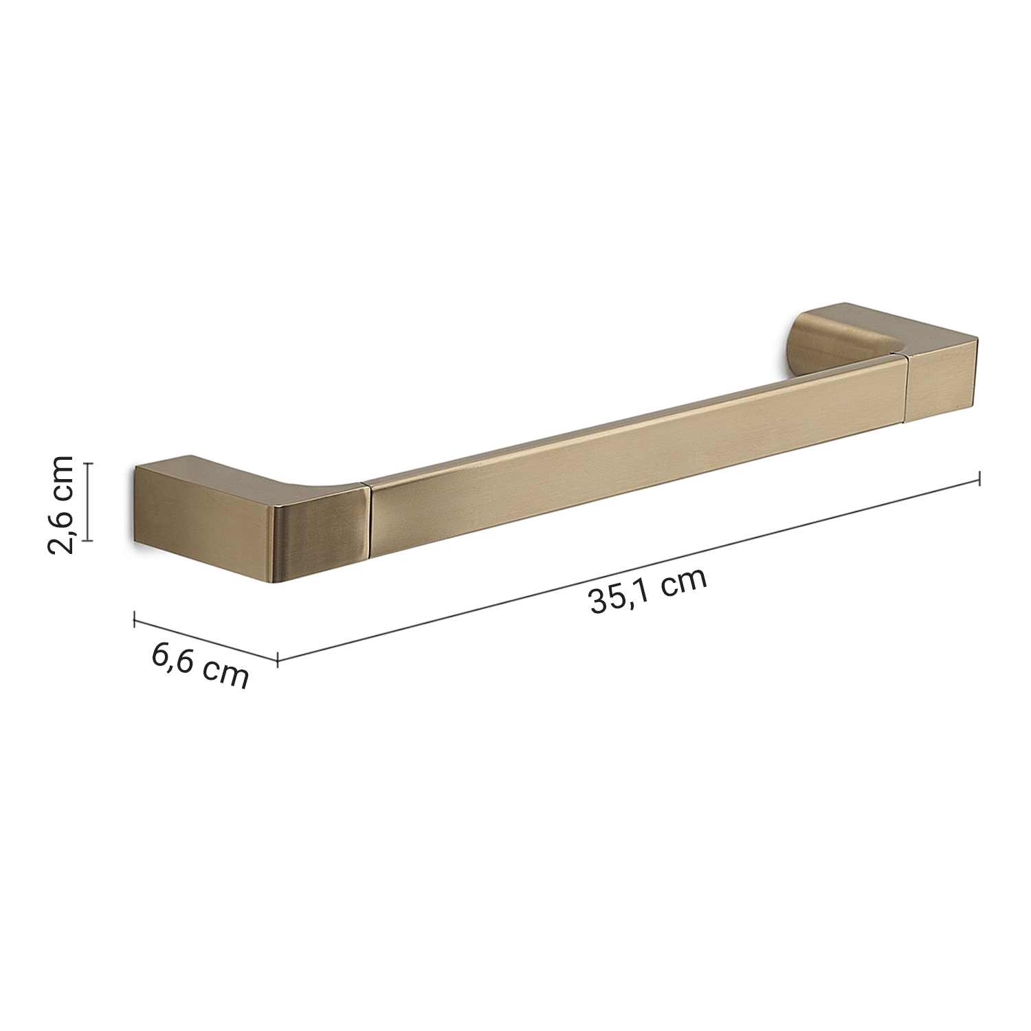 gedy-pirenei-porte-serviettes-35-cm-or-mat image 2