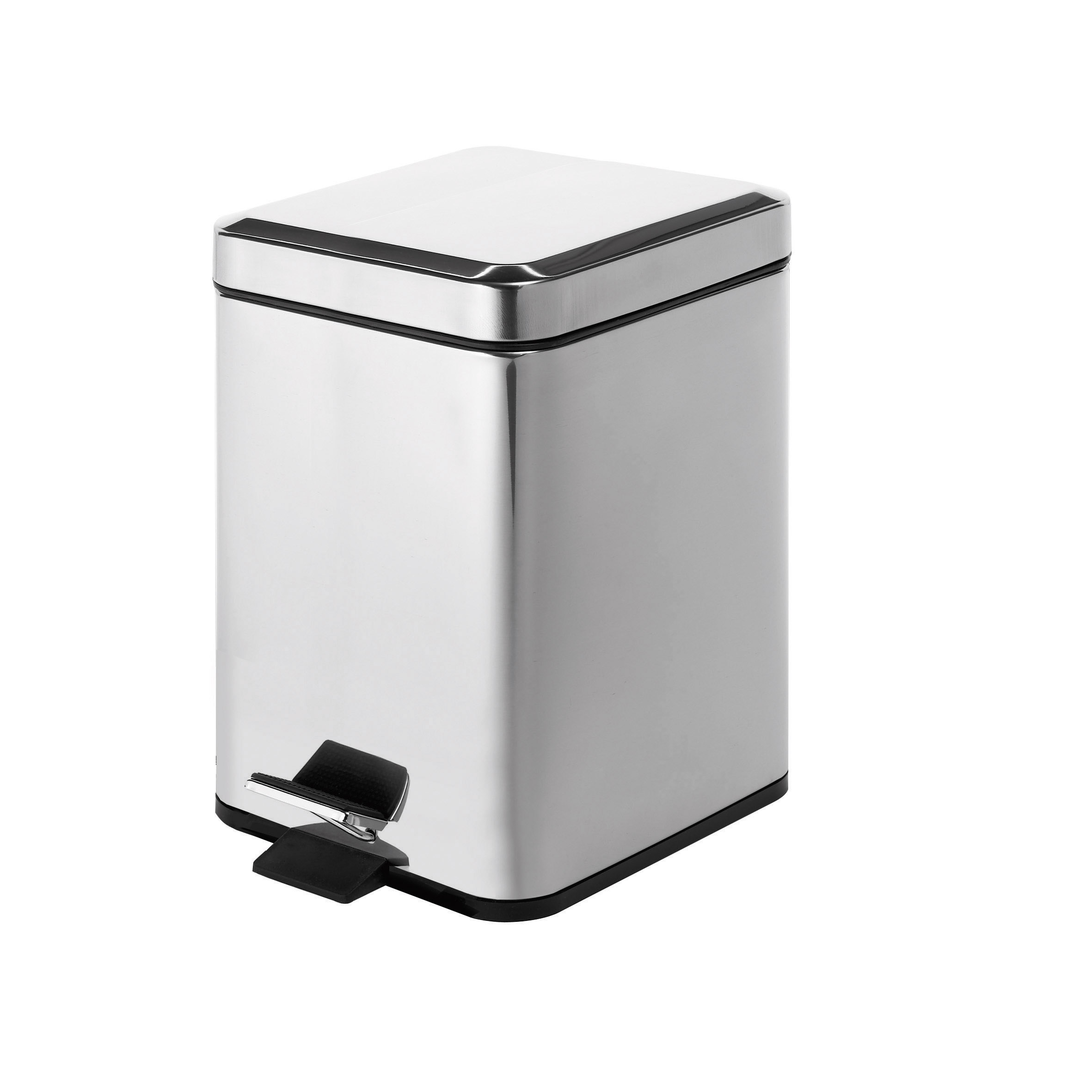gedy-argenta-poubelle-carr-e-5-l-chrome image 1