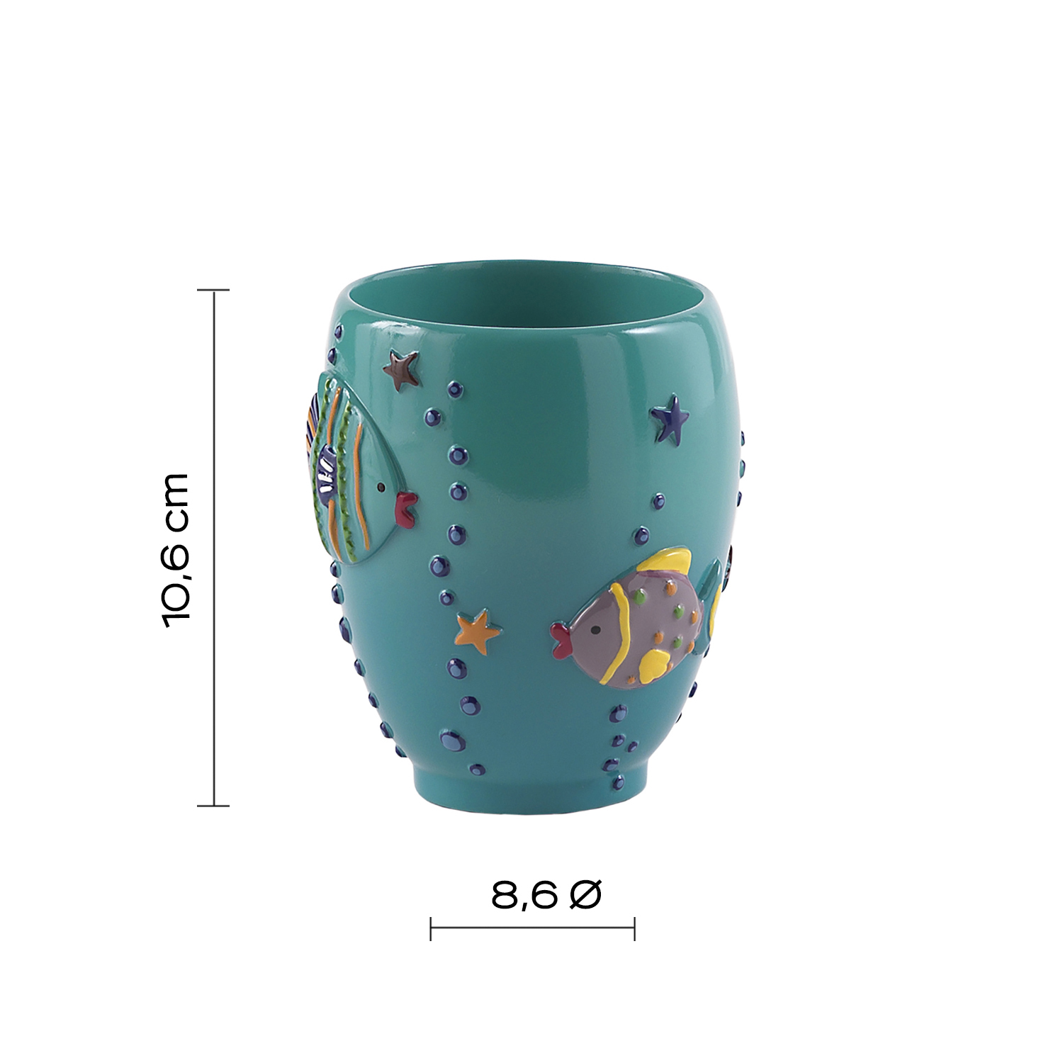 gedy-dori-porte-brosse-dents-turquoise-poser image 2