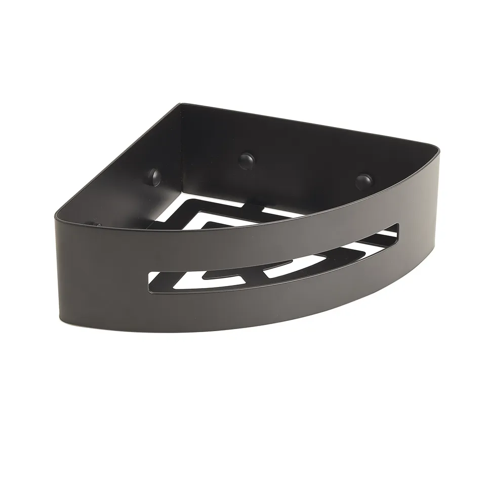 gedy-poseidon-panier-douche-angle-noir-mat image 1