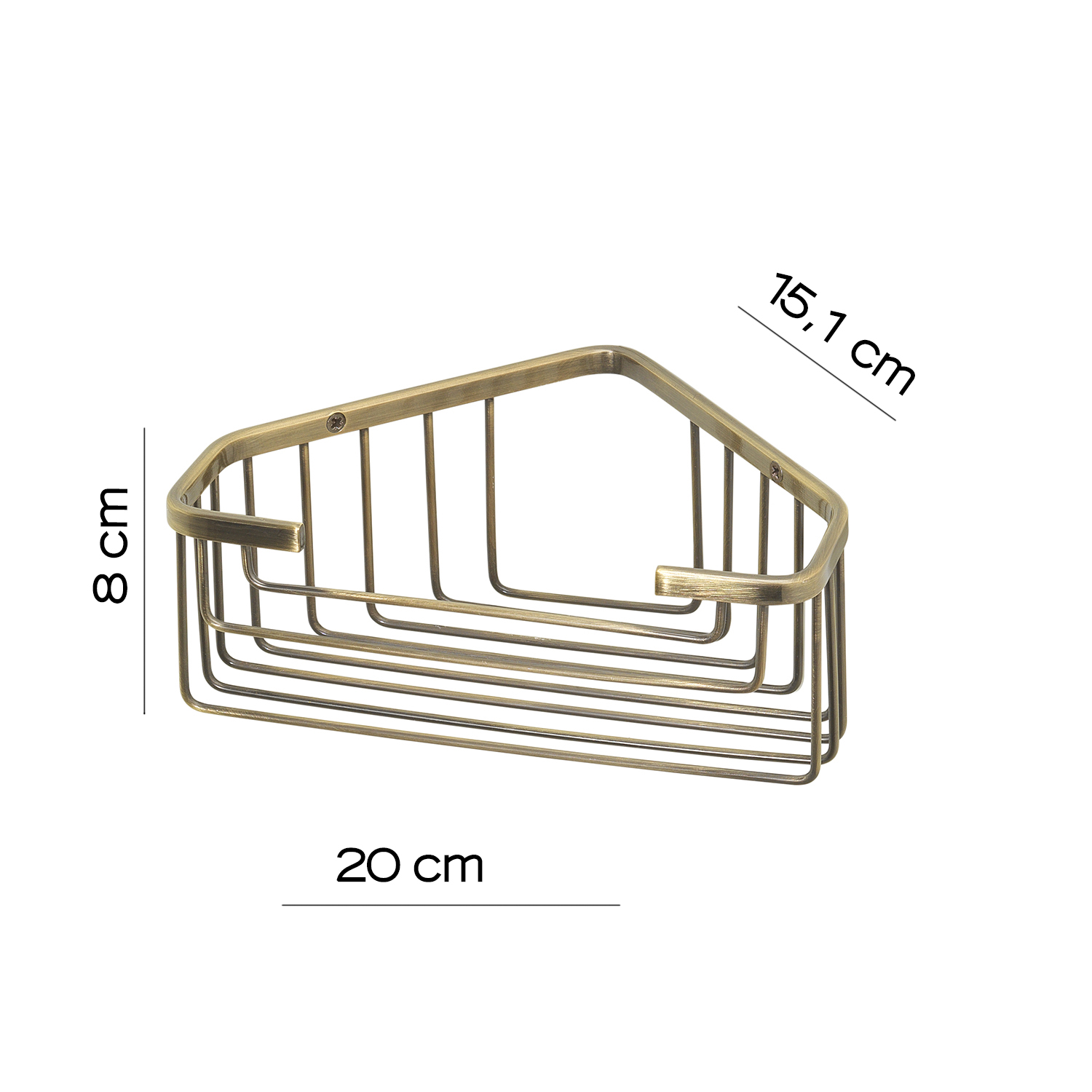 gedy-augustus-porte-objets-douche-d-angle-bronze image 2