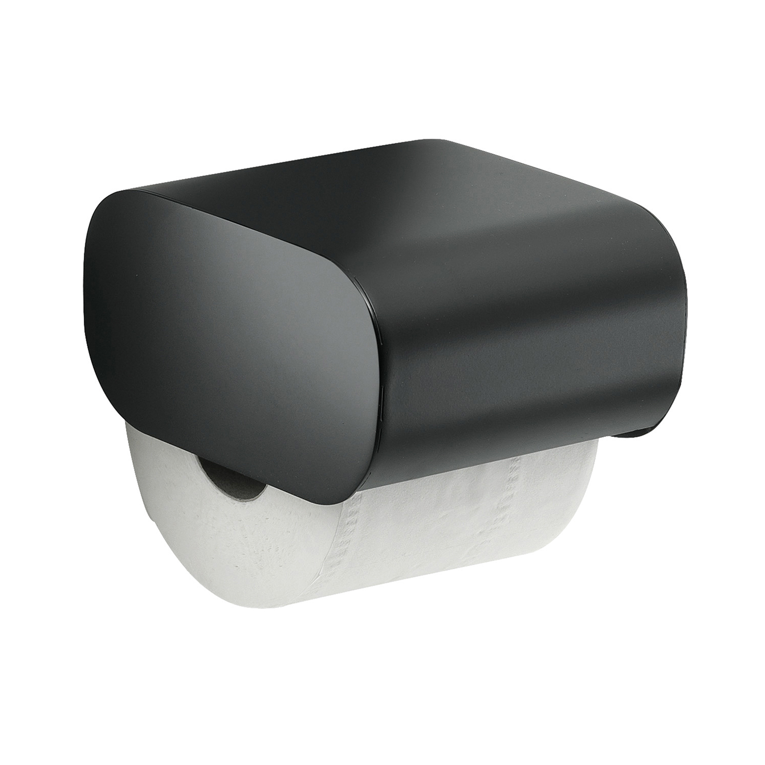 gedy-outline-porte-rouleau-avec-couvercle-noir-mat image 3