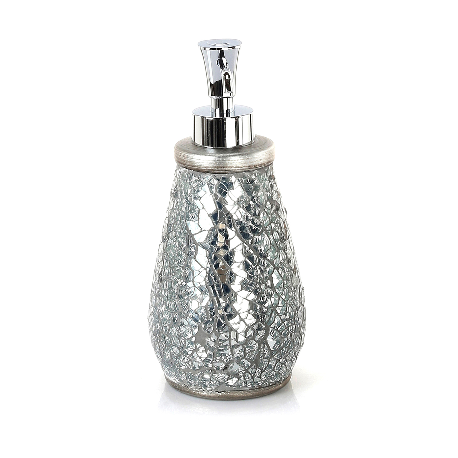 gedy-myosotis-distributeur-savon-argent-poser image 4