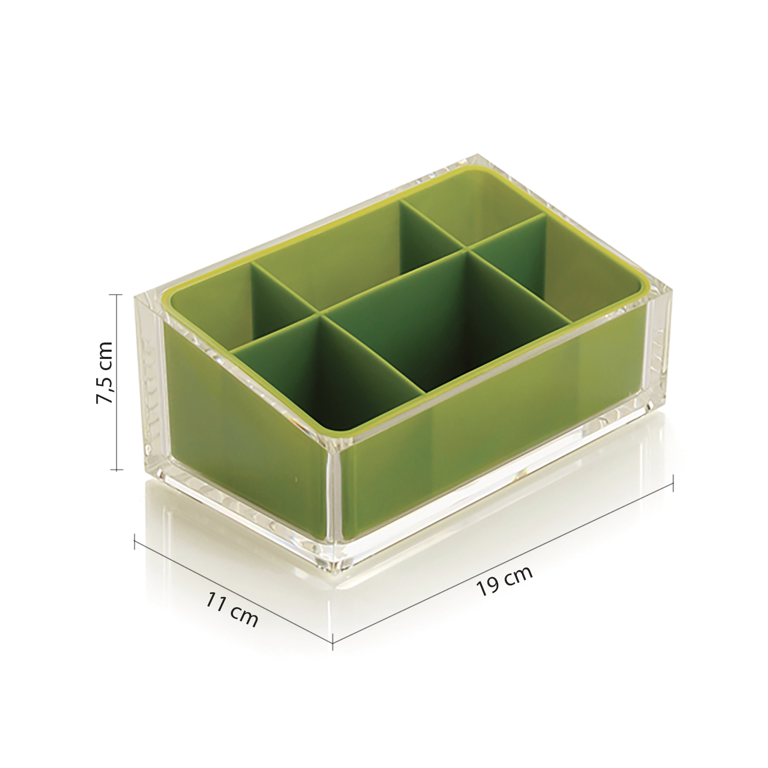 gedy-rainbow-organisateur-vert-acide-salle-de-bain image 2