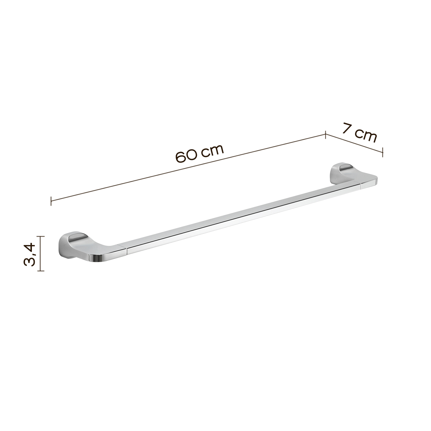 gedy-stelvio-porte-serviette-60-cm-chrome image 2