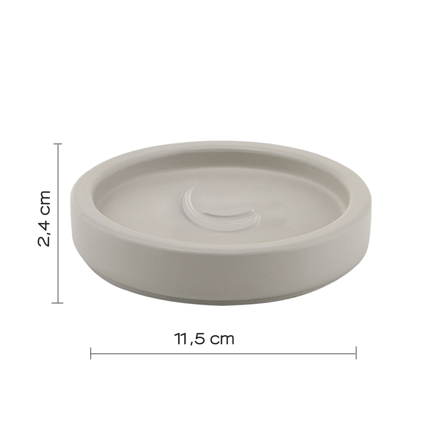 gedy-giunone-porte-savon-poser-gris image 2