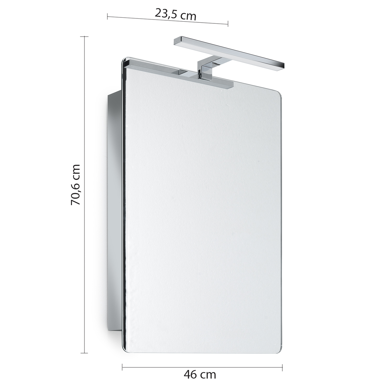 gedy-kora-armoire-miroir-led-r-versible-46x66-cm-chrome image 2