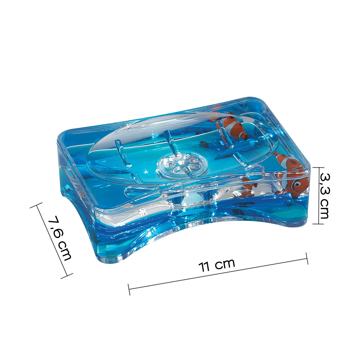 gedy-pyxis-porte-savon-blanc-bleu image 2