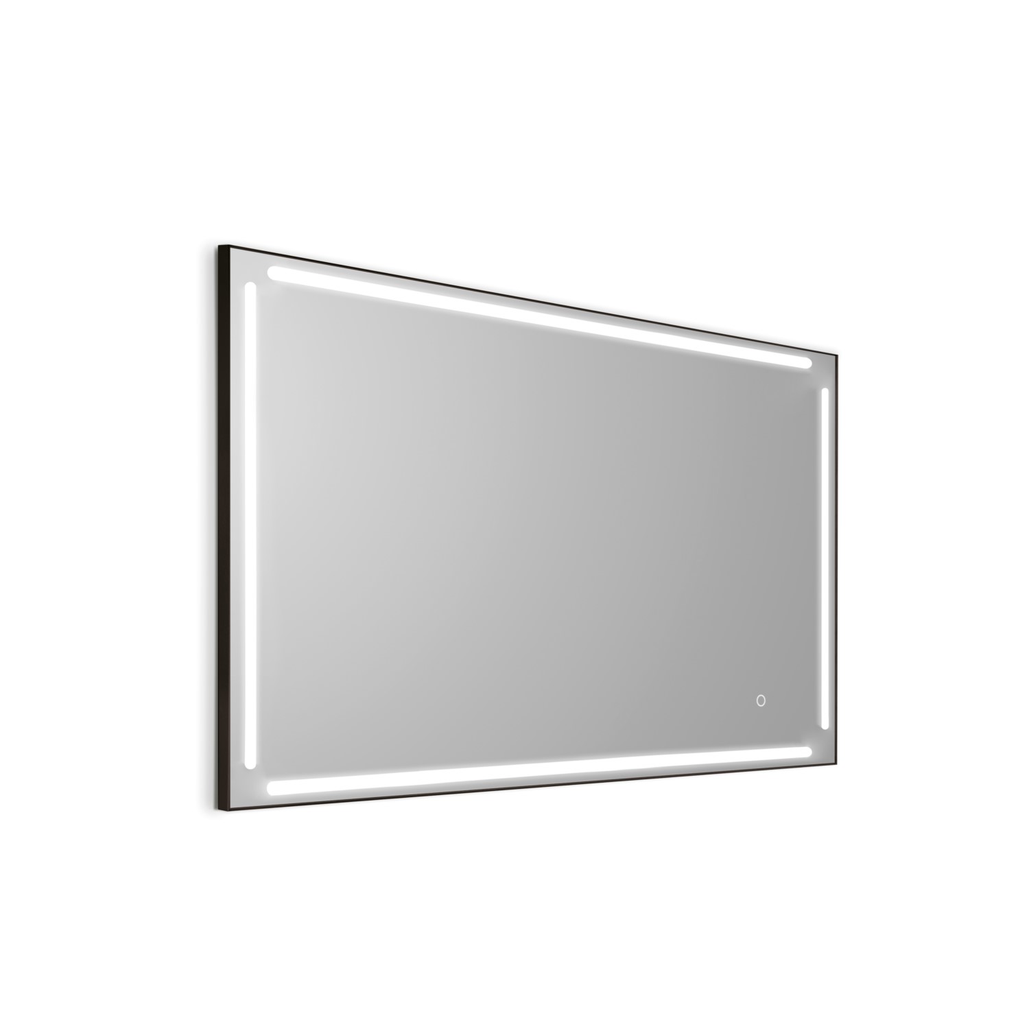 gedy-paul-miroir-salle-de-bain-120x80-cadre-noir-mat image 1