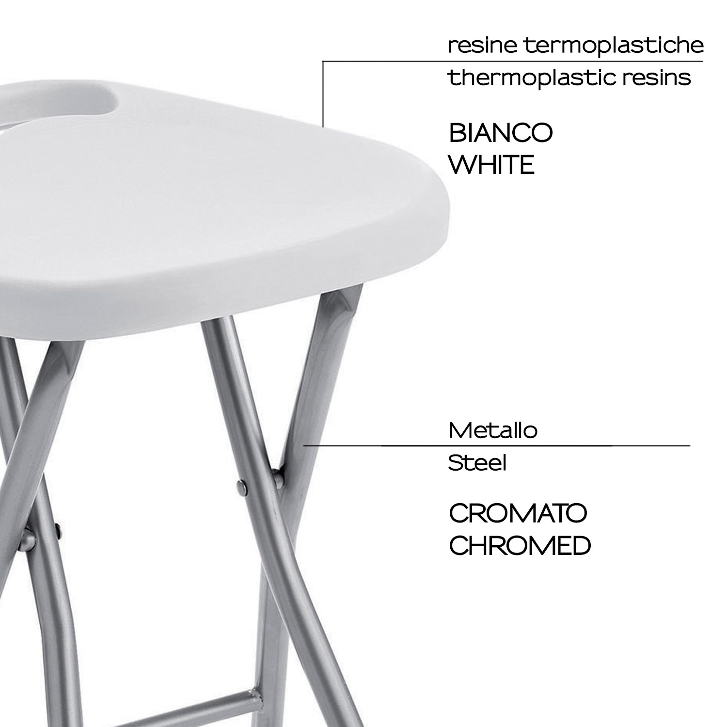 gedy-co75-tabouret-repliable-salle-de-bain-blanc image 4