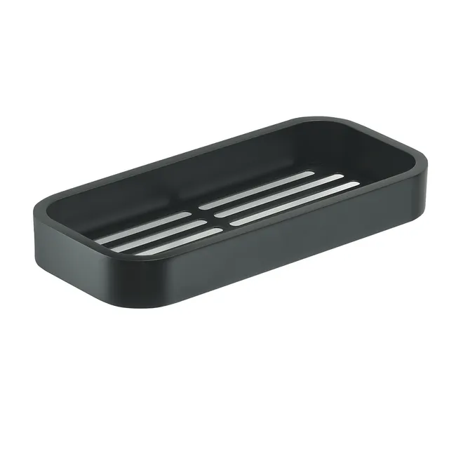 gedy-outline-porte-objets-douche-noir-mat image 1