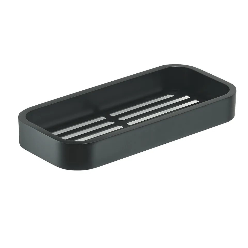 gedy-outline-porte-objets-douche-noir-mat image 1